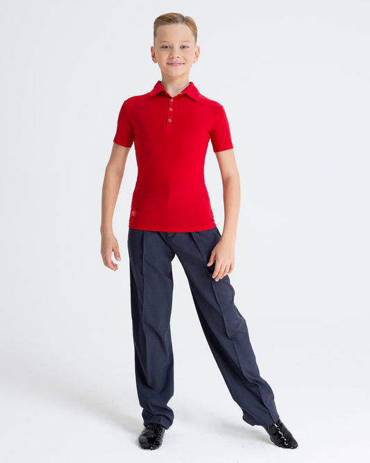T-shirt Polo Kid Red